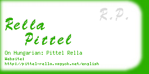 rella pittel business card